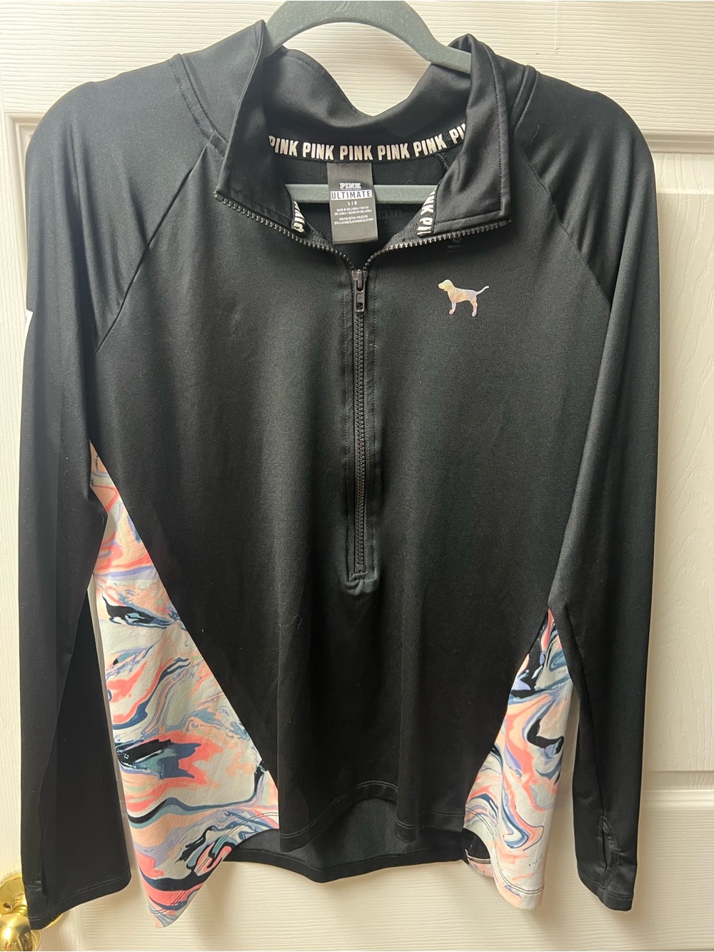 Victoria's Secret PINK Black Zip-Up Top